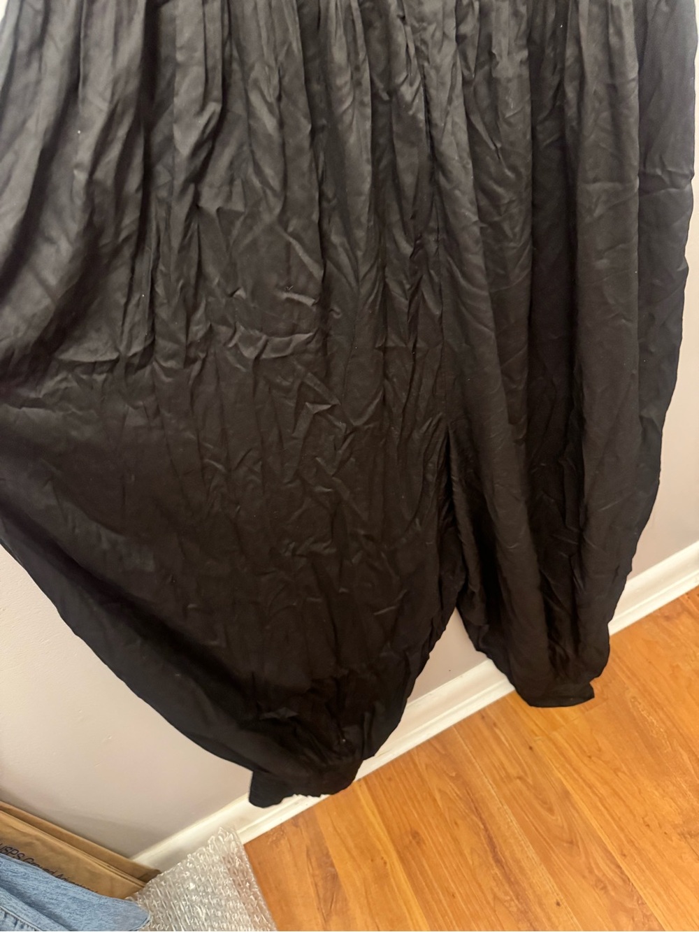 Anthropologie Black Spaghetti-Strap Harem Jumpsuit - Picture 5 of 8